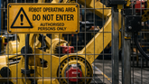 Robot Operating Area Safety Sign