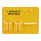 7-lock Lockout Board Station 7001