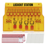 10-lock Lockout Station 7062