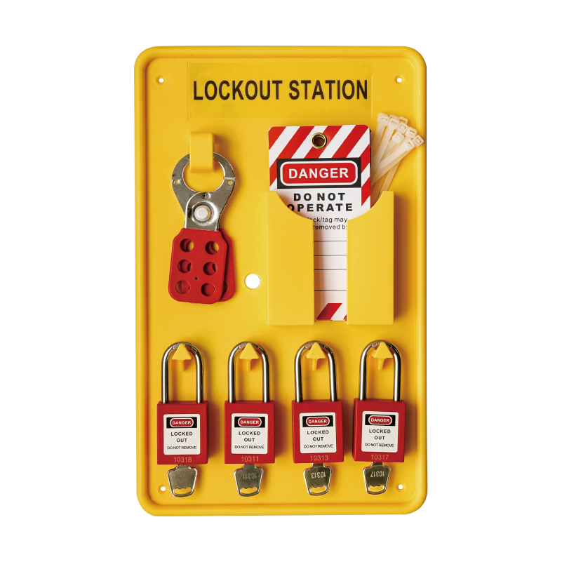 4-lock Lockout Board Station 7012