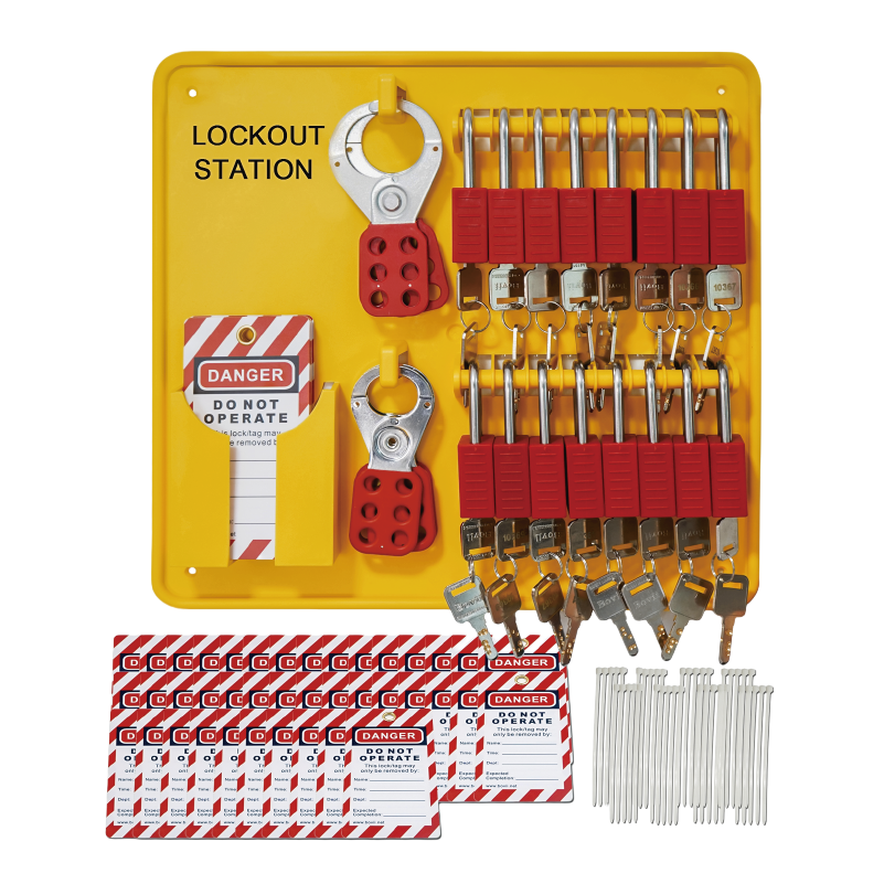 16-lock Lockout Board Station 7004