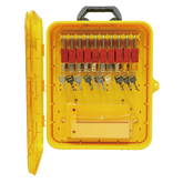 10-lock Lockout Cabinet Station 7066