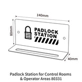 Padlock Station for Control Rooms & Operator Areas 80331
