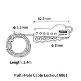 Multi Hole Cable Lockout 6061