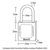 Compact Anti-Corrosion Safety Lockout Padlock 1021