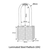 Laminated Steel Padlock 1042