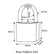 Brass Padlock 1051