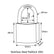 Stainless Steel Padlock 1061