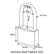 Stainless Steel Padlock 1062