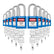Lockout Tagout Safety Padlocks, 10-Pack, Keyed Different, 2 Keys per Lock