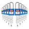 Lockout Tagout Safety Padlocks, 10-Pack, Keyed Different, 2 Keys per Lock