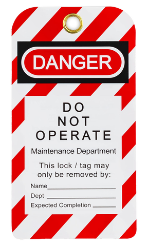 Safety lockout tag sample 5