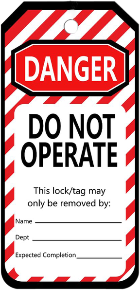 Safety lockout tag sample 3