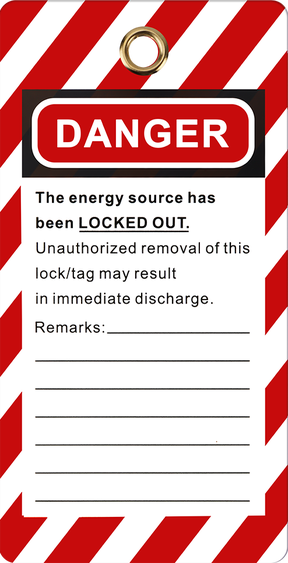 Safety lockout tag sample 2