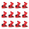 Clamp-On Circuit Breaker Lockout, 12 Pack, 120/277V Single Pole Electrical Breaker Lock Medium for Up To 5/8 In Wide and 1/2 In Thick; Nylon Body, 304 Stainless Steel Screw, OSHA Compliant