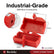 BOVIISKY Ball Valve Lockout, 1/2 to 2-1/2", 1 Pack with Safety Padlock Adjustable Red ABS device with double-row lock holes, tool-free water shutoff valves and irrigation lines, 2 keys different