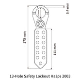 13-Hole Safety Lockout Hasps 2003