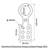 Aluminum Economy Group Lockout Hasps 2012
