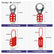 Electrical Lockout Tagout Kit, 3 Keyed Different Safety Padlocks Professional LOTO Kit with 3 Keyed-Different Locks, Group Hasps, Tags and Accessories for Electrical Maintenance Safety