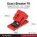 Clamp-On Circuit Breaker Lockout Extra Large, 3 Pack, 480/600V Electrical Breaker Lock for Up To 2-3/4 In Wide and 1 In Thick; Non-Conductive Body, Removable Cleat, Tool-Free Installation