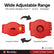Gate Valve Lockout Adjustable, 1 to 6-1/2 in Handles, Loto, 2 Pack Flexible Design Supports Mixed Valve Sizes For OS&Y And Rising-Stem Valves, Non-Conductive ABS Industrial Secure LOTO Device