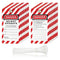 Lock Out Tag Out Tags with Zip Ties, 50 Pack Danger Loto Tags | PVC-Free Polyester Lockout Tagout, Do Not Operate Warning and Writable Fields for Equipment Repair and Maintenance Records（副本）