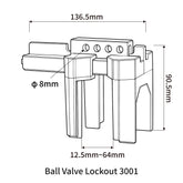 4-Legged Ball Valve Lockout 3001