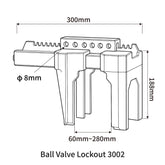 4-Legged Ball Valve Lockout 3002