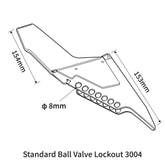 Standard Ball Valve Lockout 3004
