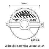 Collapsible Gate Valve Lockout 3011A