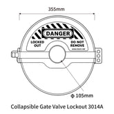 Collapsible Gate Valve Lockout 3014A