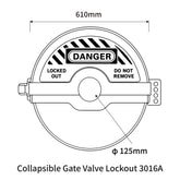 Collapsible Gate Valve Lockout 3016A