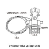 Universal Valve Lockout With Cable 3033