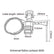 Universal Valve Lockout With Blocking Arms and Cable 3035