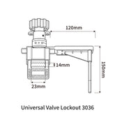 Universal Valve Lockout With Blocking Arms 3036