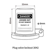 Plug valve lockout 3042