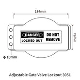 Adjustable Gate Valve Lockout 3051