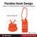 Nylon Hasp Lockout Tagout Hasps, 6 Pack, 6 Holes, Non Conductive 7.4 Inch One-Piece Design Holds Up to 6 Personal Padlocks for Group Maintenance on Switches, Valves and Plug Lockouts