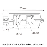 120V Snap-on Circuit Breaker Lockout 4021