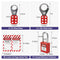 Lockout Tagout Station with 11 Safety Padlocks, 4 Hasps, 40 Lockout Tags, 40 Nylon Ties, Lock Out Tag Out Kit Board for OSHA Compliance, 7062