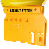 Lockout Tagout Station, Loto Station for 8 Safety Padlocks, Lockout and tagout Station with 1 Padlock and no Other Loto Products, Wall Mounted Lockout and tagout kit with Cover for Storage