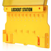 Lockout Tagout Station, Loto Station for 10 Safety Padlocks, Lockout and tagout Station with 1 Padlock and no Other Equipment, Wall Mounted Lockout and tagout kit with Cover for Storage