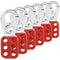 Lock Out Tag Out Hasp, 6 Pack Lockout Hasps, 1 inch Jaw Diameter Stainless Steel Padlock Hasp, Tamper-Proof and Impact-Resistant Loto Hasps