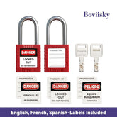 Lockout Tagout Station, Loto Station for 8 Safety Padlocks, Lockout and tagout Station with 1 Padlock and no Other Loto Products, Wall Mounted Lockout and tagout kit with Cover for Storage