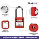 Lockout Tagout Station with 11 Safety Padlocks, 4 Hasps, 40 Lockout Tags, 40 Nylon Ties, Lock Out Tag Out Kit Board for OSHA Compliance, 7062