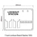 7-lock Lockout Board Station 7002 dimensions