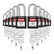 Lockout Tagout Safety Padlocks, 10-Pack, Keyed Different, 2 Keys per Lock