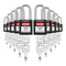 Lockout Tagout Safety Padlocks, 10-Pack, Keyed Different, 2 Keys per Lock