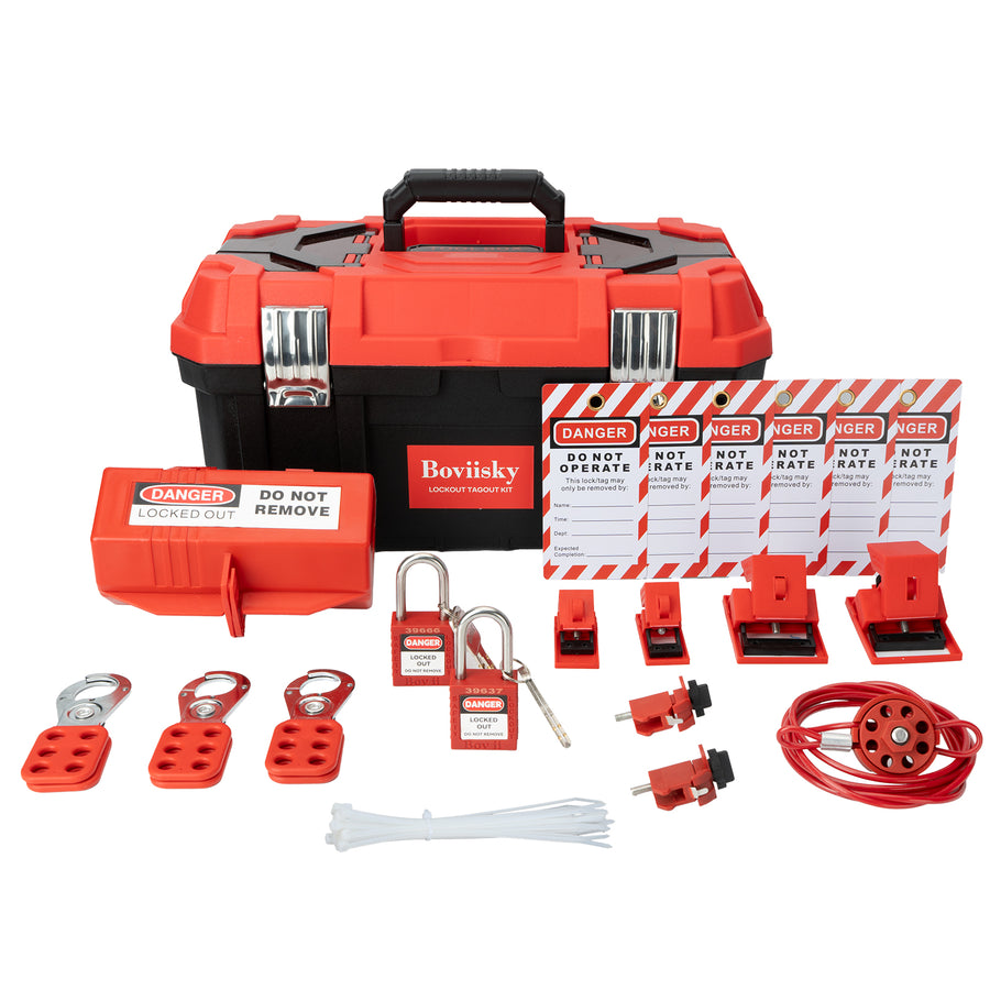 2-Lock Electrical Lockout Kit in Toolbox U7112
