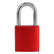 Red aluminum padlock 1071, front view